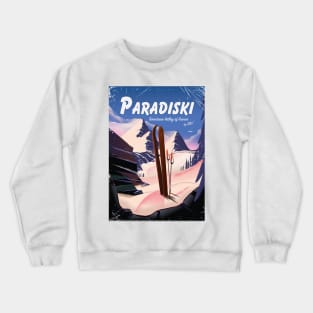 Paradiski Tarentaise Valley ski poster Crewneck Sweatshirt